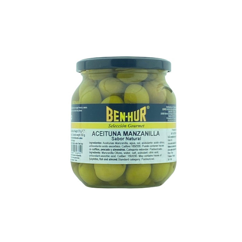 MANZANILLA SABOR NATURAL 160/200 CAROLINA 350 GRS
